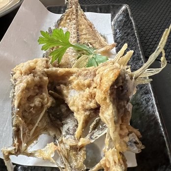 J-Shop - The fish bone from the omakase sashimi was seasoned and fried. Nothing like fish bone chips. - International Grocery Near Me - Honolulu, Hawaii