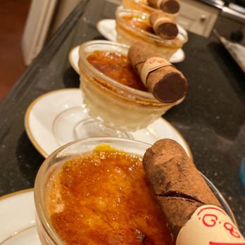 ViDa Eats Catering - Smoky Chocolate Ganache Cigar with agave Crème brûlée - Caterers Near Me