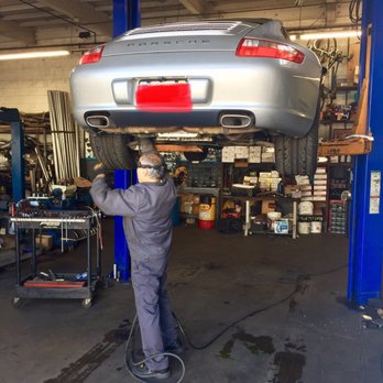 Pro Mufflers & Brakes - Removing the stock mufflers for Porsche 997 Gundo hack - Auto Repair Near Me - Midway City, California Pro Mufflers & Brakes - Removing the stock mufflers for Porsche 997 Gundo hack - Auto Repair Near Me - Midway City, California
