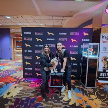 Alex Ramon Magic - Alex Raman and my dog Mr G. - Magicians Near Me - Stateline, Nevada Alex Ramon Magic - Alex Raman and my dog Mr G. - Magicians Near Me - Stateline, Nevada