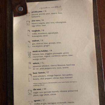The Snug - Menu of signature cocktails - Cocktail Bars Near Me - San Francisco, California The Snug - Menu of signature cocktails - Cocktail Bars Near Me - San Francisco, California