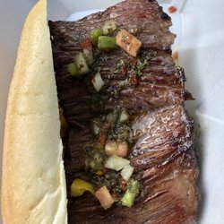 The Artisan Exchange - Skirt steak sandwich from Buenos Aires Empanada Bar.