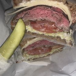 Umm oh yea Roast Beef Sandwich & my pickle nearly passed out it's so good.