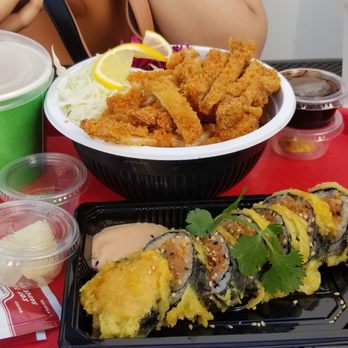 Wabi Sabi - Chicken katsu and don't cry roll - Sushi Bars Near Me - Santa Barbara, California Wabi Sabi - Chicken katsu and don't cry roll - Sushi Bars Near Me - Santa Barbara, California
