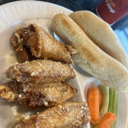 5 pc Chicken Wings Combo Meal lemon pepper