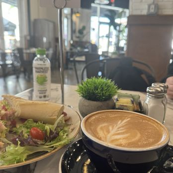 Crema Gourmet - Ham and cheese sandwich with cafe con leche - Breakfast & Brunch Near Me - Kendall, Florida Crema Gourmet - Ham and cheese sandwich with cafe con leche - Breakfast & Brunch Near Me - Kendall, Florida