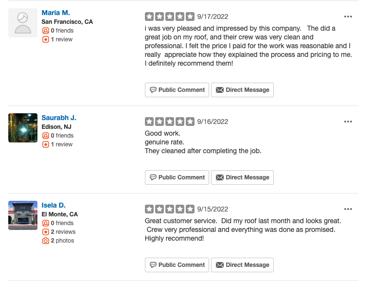 Slide of Pacific Roofing