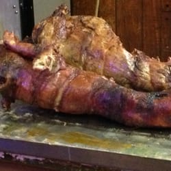 Dubic Palm Cafe - Pig and Lamb straight off the spit.