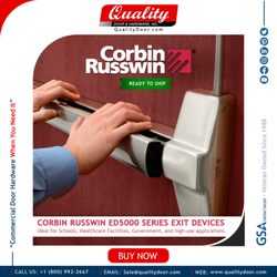 Quality Door & Hardware - Corbin Russwin ED5000 Series exit devices offer unbeatable strength, reliability, and security. from qualitydoor.com