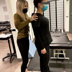 Jessi Wright - Postural evaluation demonstrating anterior head carriage.