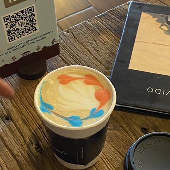 CFS Coffee - Decaf Lavender Rainbow Latte with half & half - Breakfast & Brunch Near Me - Orlando, Florida CFS Coffee - Decaf Lavender Rainbow Latte with half & half - Breakfast & Brunch Near Me - Orlando, Florida