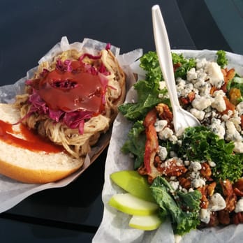 Happy Belly Truck - Ninja Smoke Sandwich and Kale Waldorf Salad. - Food Trucks Near Me - Smyrna, Georgia Happy Belly Truck - Ninja Smoke Sandwich and Kale Waldorf Salad. - Food Trucks Near Me - Smyrna, Georgia