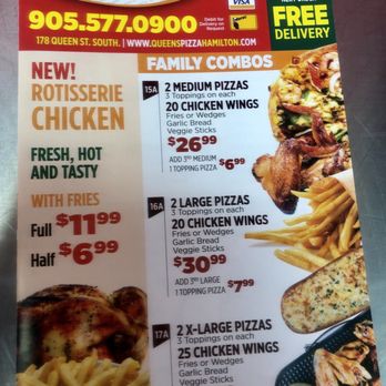 Queen's Pizza & Wings - 2019 Menu - Pizza Near Me - Hamilton, Ontario Queen's Pizza & Wings - 2019 Menu - Pizza Near Me - Hamilton, Ontario