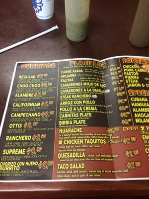 Menu photo 5 Choo Choo Tortas Spokane Valley, WA