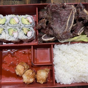 Rakuzen - Korean Kalbi Beef Lunch Bento Box - Japanese Near Me - Elmhurst, New York Rakuzen - Korean Kalbi Beef Lunch Bento Box - Japanese Near Me - Elmhurst, New York