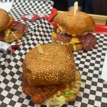 Blaze Burger - cheesy blaze burger with halal chicken strips - Burgers Near Me - Toronto, Ontario