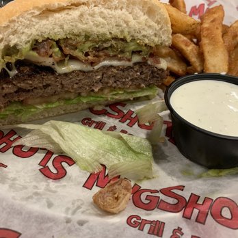 Mugshots Grill & Bar - Oxford, MS - Garlic Parmesan Bacon Burger - Burgers Near Me - Oxford, Mississippi