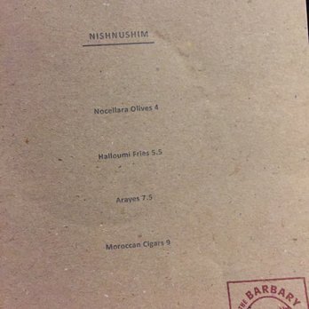 The Barbary - Snacks you can order while you wait - Middle Eastern Near Me - London, XGL The Barbary - Snacks you can order while you wait - Middle Eastern Near Me - London, XGL