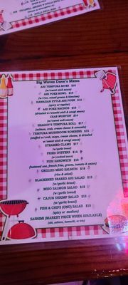 Menu photo 1 Big Wave Dave's Kapaa, HI