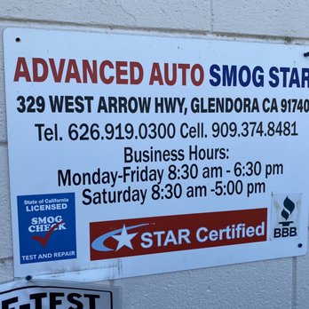 Advanced Auto Smog Star - Smog Check Stations Near Me - Glendora, California