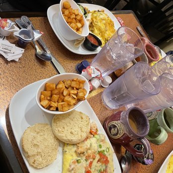 Another Broken Egg Cafe - Floridian Crab omelet, lobster and Brie omelet, Southwest omelet and beignets. - Breakfast & Brunch Near Me - Shreveport, Louisiana