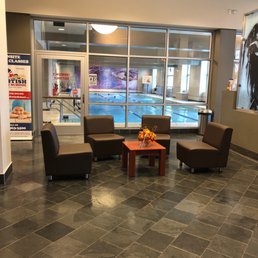Pool and waiting area Pool and waiting area