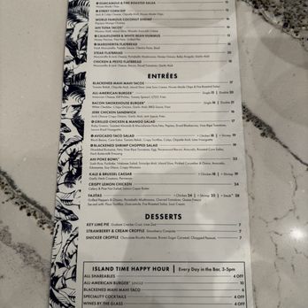 Tommy Bahama Marlin Bar - Food menu - New American Near Me - Jacksonville, Florida Tommy Bahama Marlin Bar - Food menu - New American Near Me - Jacksonville, Florida
