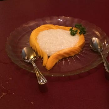 Khantoke Thai - Awesome mango and sticky rice for dessert. So fancy! - Thai Near Me - Hillsboro, Oregon Khantoke Thai - Awesome mango and sticky rice for dessert. So fancy! - Thai Near Me - Hillsboro, Oregon