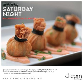 Dream Resto Lounge - a plate of food - Lounges Near Me - Markham, Ontario Dream Resto Lounge - a plate of food - Lounges Near Me - Markham, Ontario