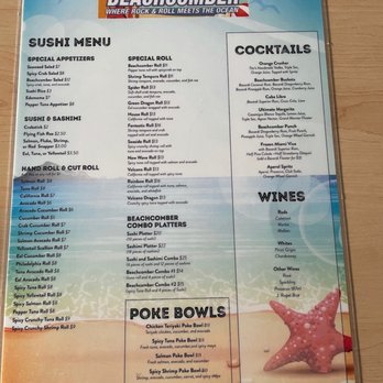 Beachcomber Bar & Grill - Menu 2 - Dance Clubs Near Me - Seaside Heights, New Jersey