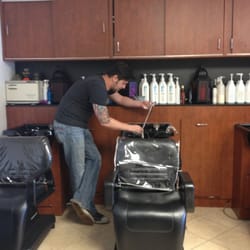 Pharaohs Hair Designers - Douglas coloring my wedding weave;)