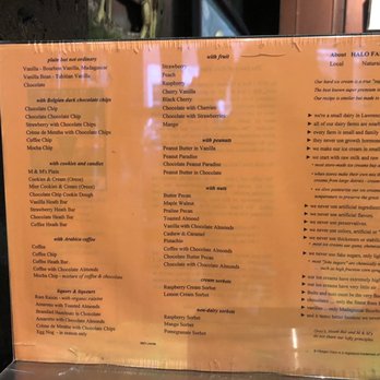 Halo Pub - Menu - Ice Cream & Frozen Yogurt Near Me - Princeton, New Jersey Halo Pub - Menu - Ice Cream & Frozen Yogurt Near Me - Princeton, New Jersey