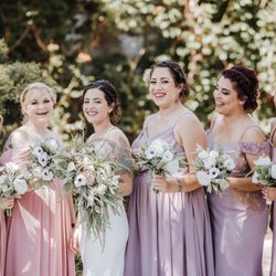 Compass Rose Floral - Faux Flower Bridal and Bridesmaid Bouquets