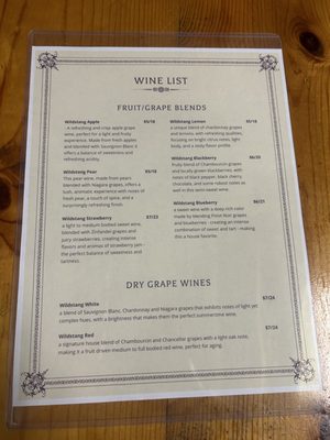 Menu photo 3 Wildstang Winery Loretto, KY