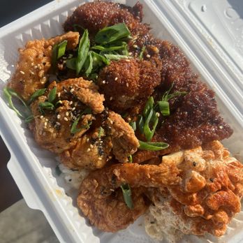 Shootz - Mixed plate shrimp and chicken - Hawaiian Near Me - Long Beach, California Shootz - Mixed plate shrimp and chicken - Hawaiian Near Me - Long Beach, California
