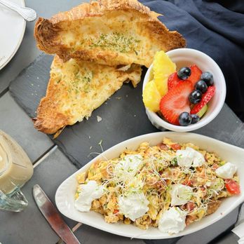Vanilla Espresso French Café - Scramble eggs with fruit and Croissant - Breakfast & Brunch Near Me - Miami Lakes, Florida Vanilla Espresso French Café - Scramble eggs with fruit and Croissant - Breakfast & Brunch Near Me - Miami Lakes, Florida