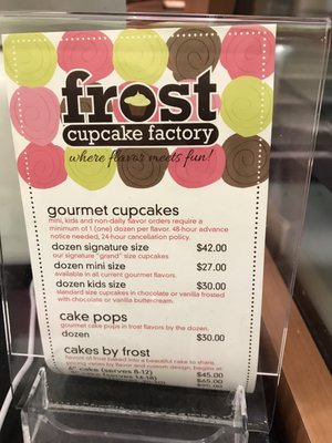 Menu photo 4 Frost Cupcake Factory San Jose, CA Menu photo 4 Frost Cupcake Factory San Jose, CA