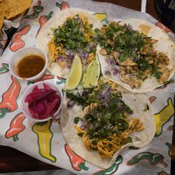 El Jinete Mexican Grill & Bar - 3 chicken tacos, so good