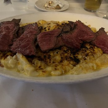 Robke’s - Sliced steak over macaroni and cheese - American Near Me - Northport, New York Robke’s - Sliced steak over macaroni and cheese - American Near Me - Northport, New York