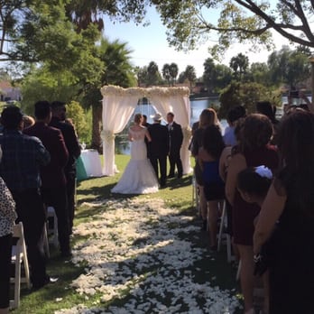 Casa De Lago Events - Outside ceremony at casa de lago - Party & Event Planning Near Me - Orange, California