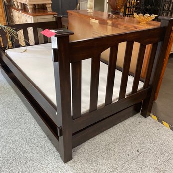 Roundabouts - Pottery Barn bed frame - Used, Vintage & Consignment Near Me - Bend, Oregon