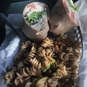 The Ten Top - Ten Top Chicken Wrap with pasta salad - American Near Me - Norfolk, Virginia