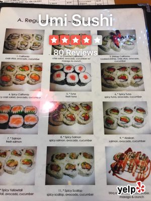 Menu photo 2 Umi Sushi Shelby Township, MI Menu photo 2 Umi Sushi Shelby Township, MI