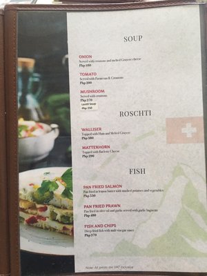 Menu photo 6 Zermatt Swiss Restaurant Angeles, PAM