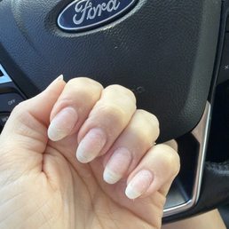 Manicure results after hybrid gel removal Manicure results after hybrid gel removal