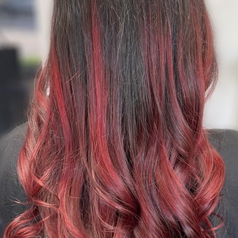 Radiant Creations - Black and red balayage - Hair Stylists Near Me - Grand Rapids, Michigan Radiant Creations - Black and red balayage - Hair Stylists Near Me - Grand Rapids, Michigan