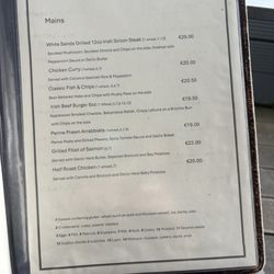 Oasis Bar - Menu 1