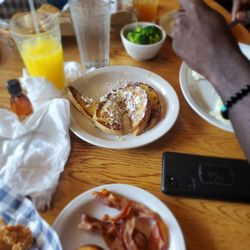 French toast with surrounding sides
