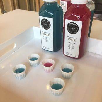 Pressed Juicery - Samples. The pinkish-red flavor was infused with roses, and you can really taste the roses so flavorful - Juice Bars & Smoothies Near Me - Beverly Hills, California Pressed Juicery - Samples. The pinkish-red flavor was infused with roses, and you can really taste the roses so flavorful - Juice Bars & Smoothies Near Me - Beverly Hills, California