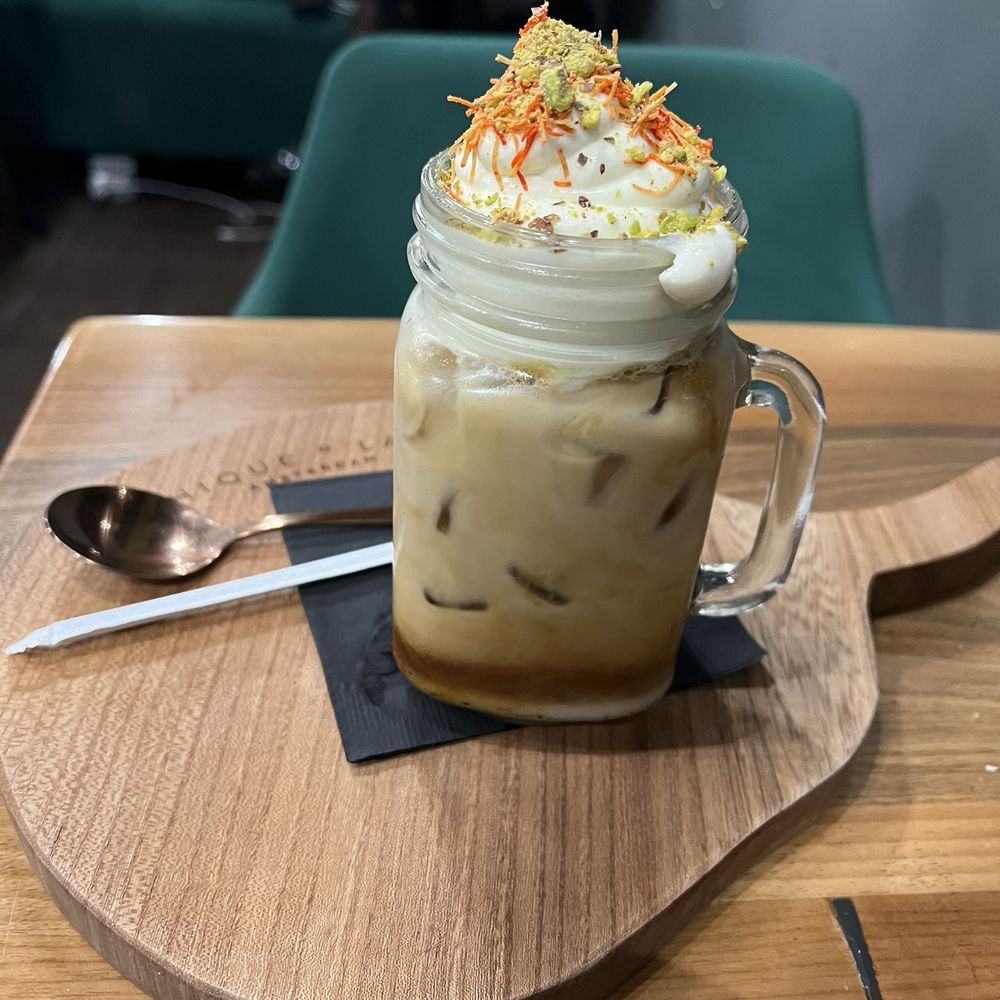 Chiqueolatte - Knafeh Iced Latte - Coffee & Tea Near Me - Chicago, Illinois Chiqueolatte - Knafeh Iced Latte - Coffee & Tea Near Me - Chicago, Illinois